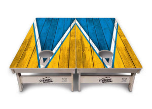 Team Color Triangle Cornhole Boards - Professional Tournament Series