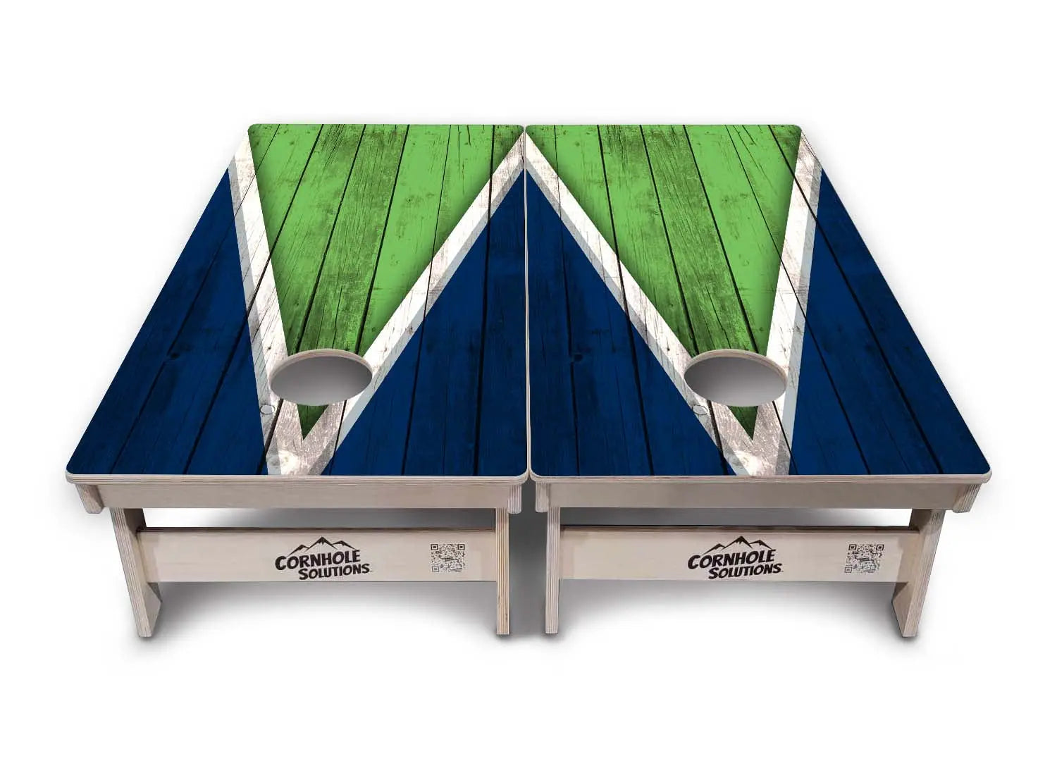 Team Color Triangle Cornhole Boards - Professional Tournament Series