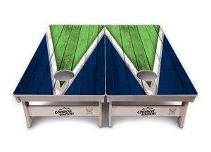 Team Color Triangle Cornhole Boards - Professional Tournament Series