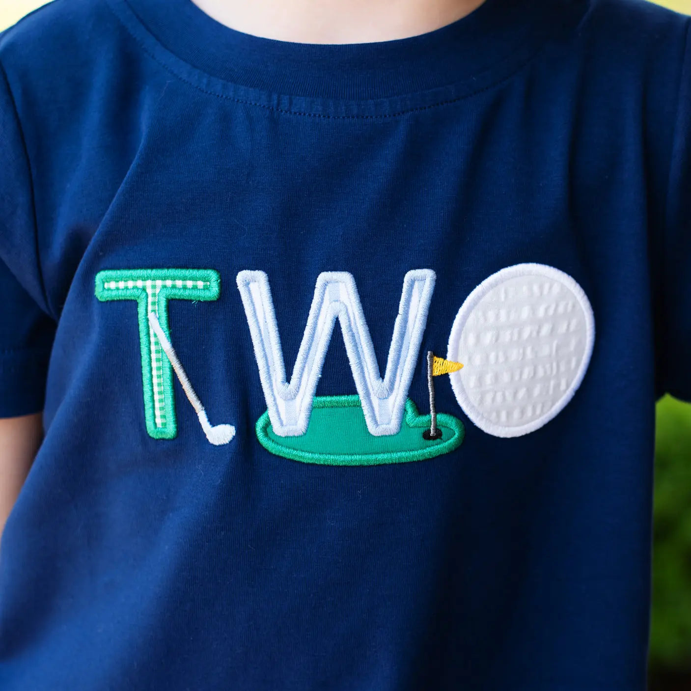 Teeing Up To Two Birthday Golf T-Shirt Seven Lantern Lane