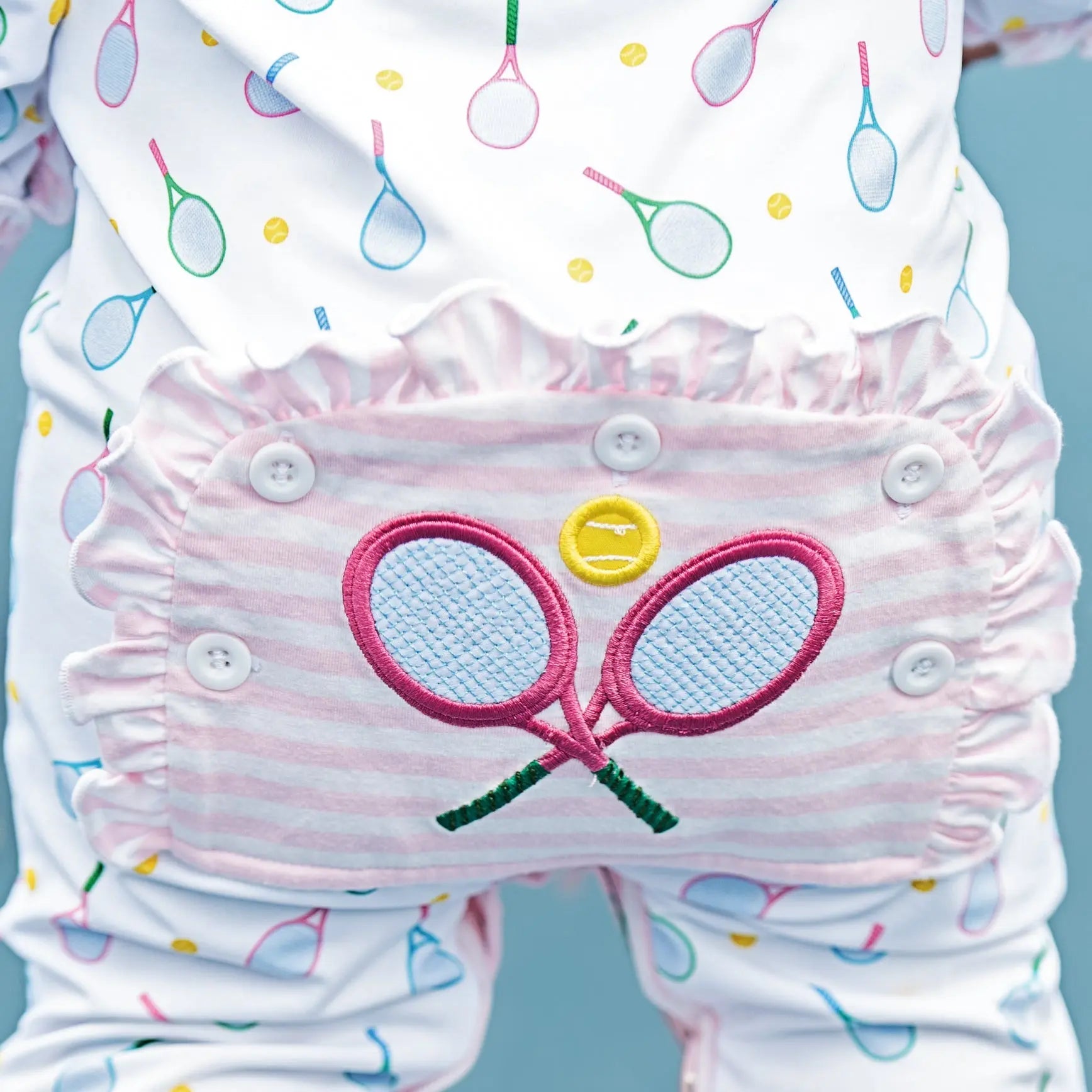 Tennis Romper by Seven Lantern Lane, Southern lifestyle apparel main product photo