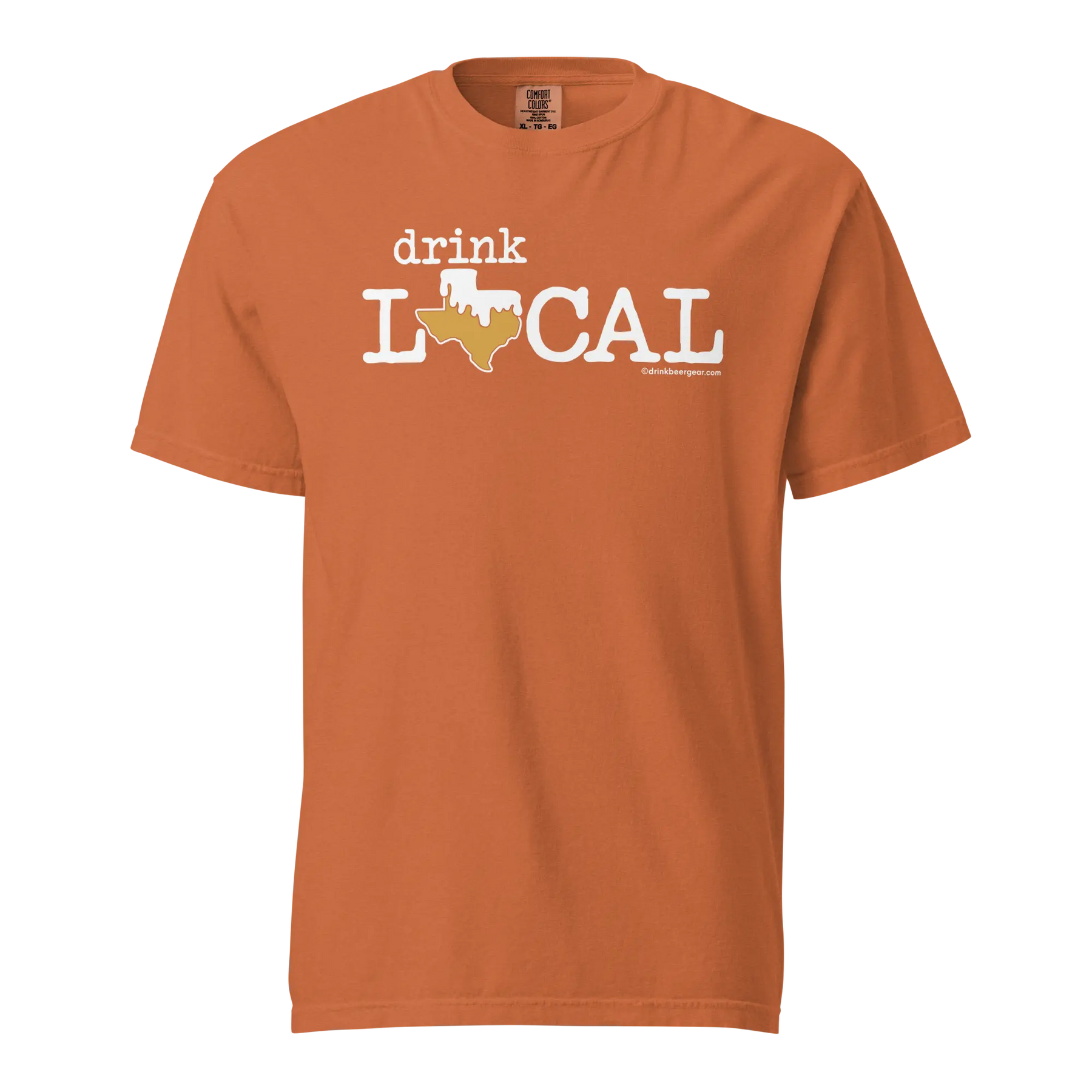 Texas Beer Mug Tee - Drink Local - COMFORT COLORS BRAND TEE Drink Beer Gear