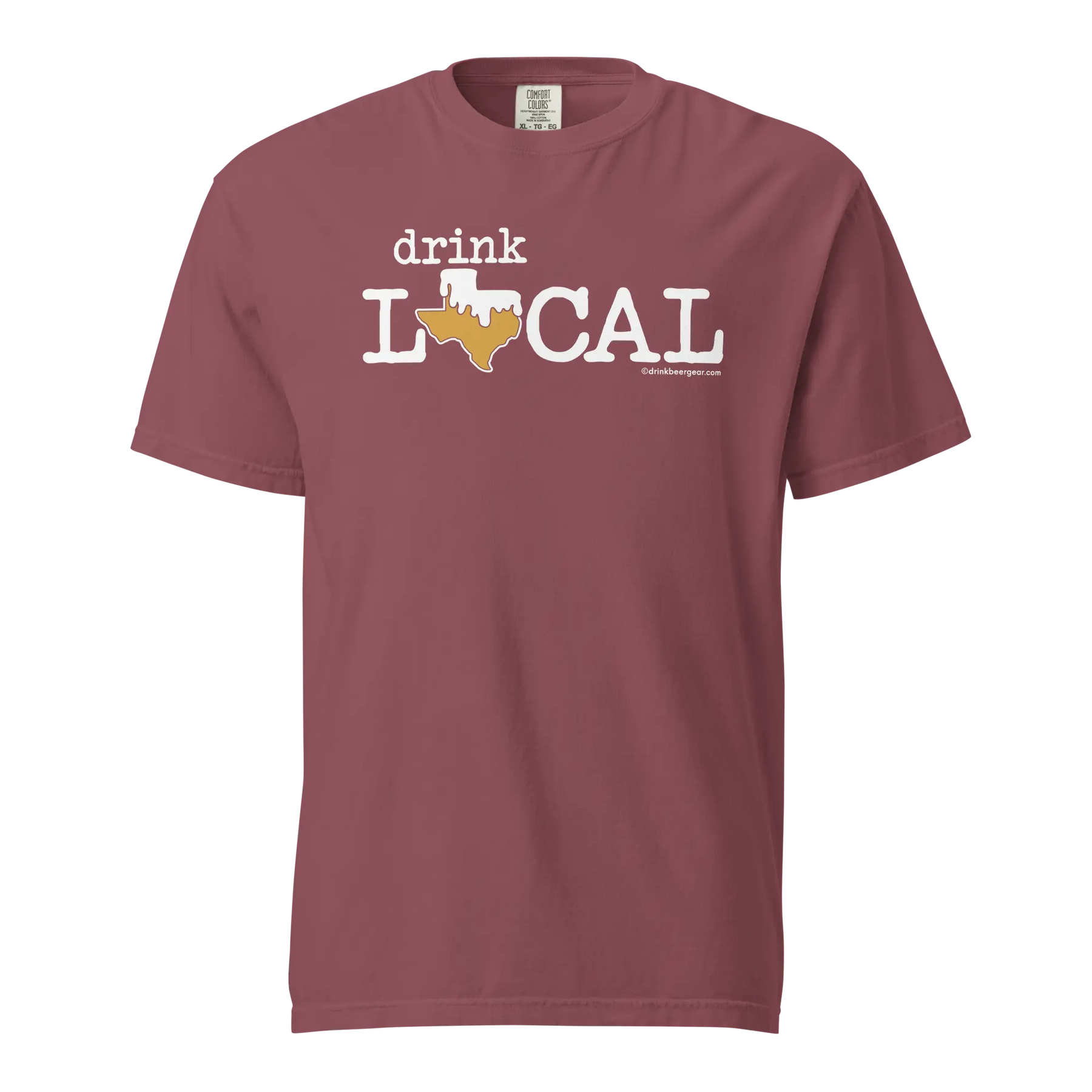 Texas Beer Mug Tee - Drink Local - COMFORT COLORS BRAND TEE Drink Beer Gear