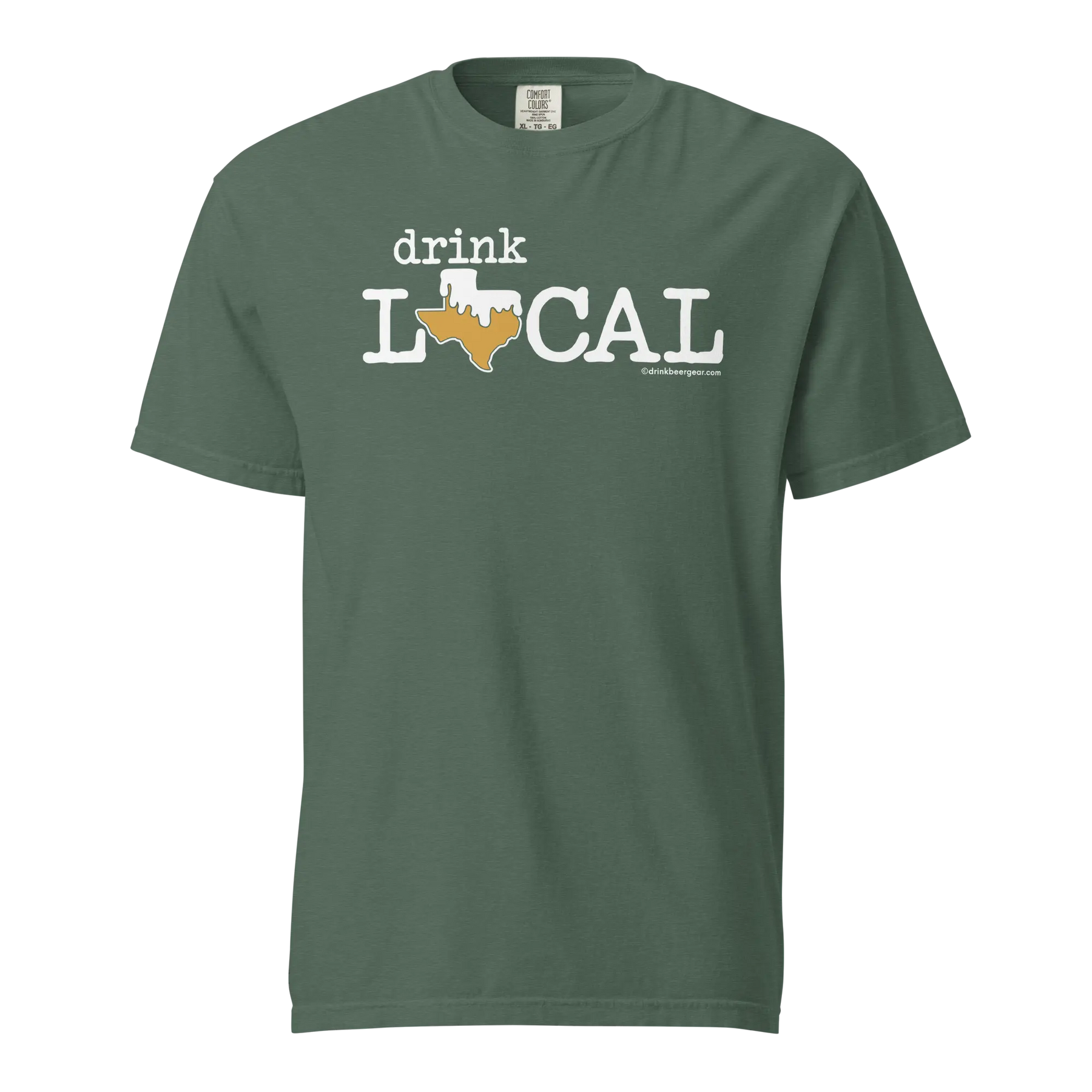 Texas Beer Mug Tee - Drink Local - COMFORT COLORS BRAND TEE Drink Beer Gear
