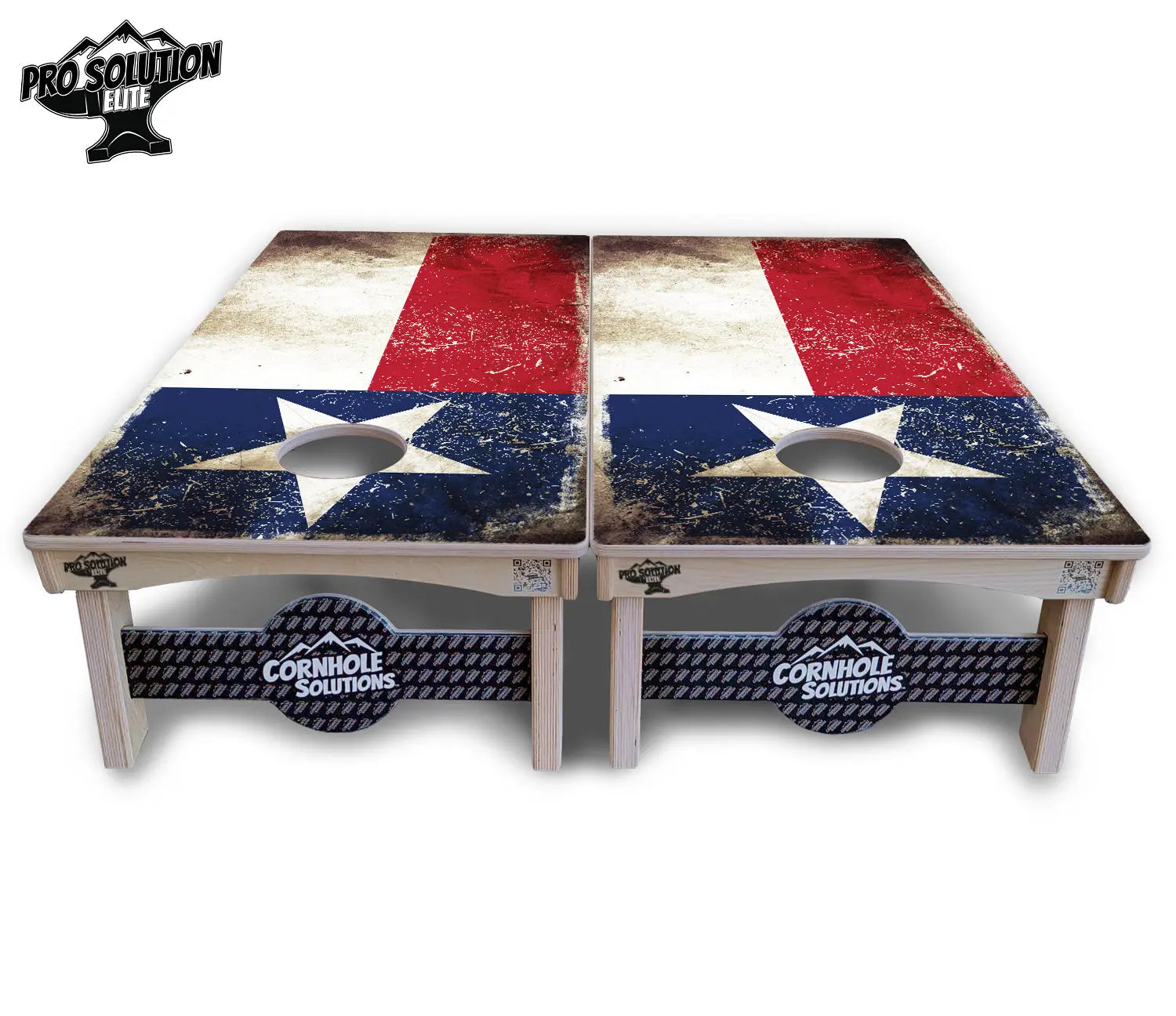 Texas Distressed Flag Cornhole Boards - Pro Solution Elite Series Cornhole Solutions