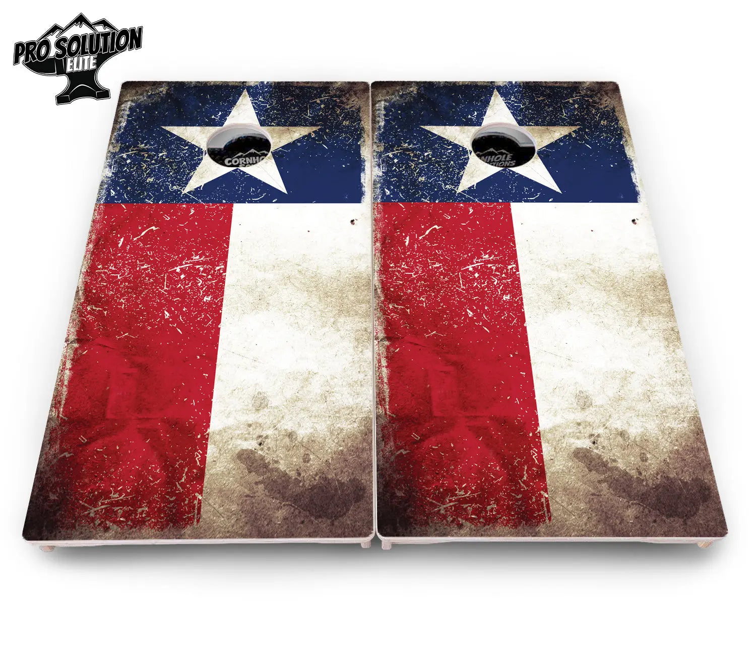 Texas Distressed Flag Cornhole Boards - Pro Solution Elite Series Cornhole Solutions