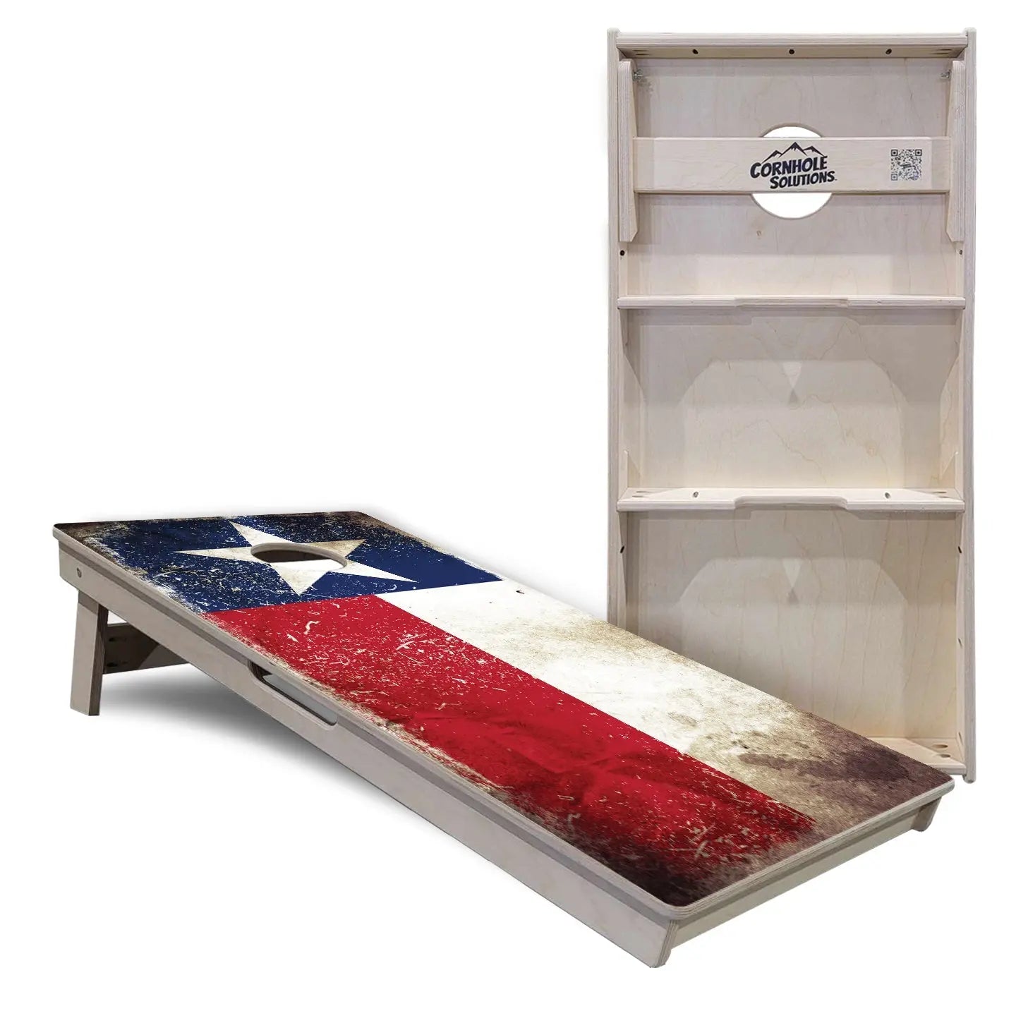 Texas Distressed Flag Cornhole Boards - Professional Tournament Series Cornhole Solutions