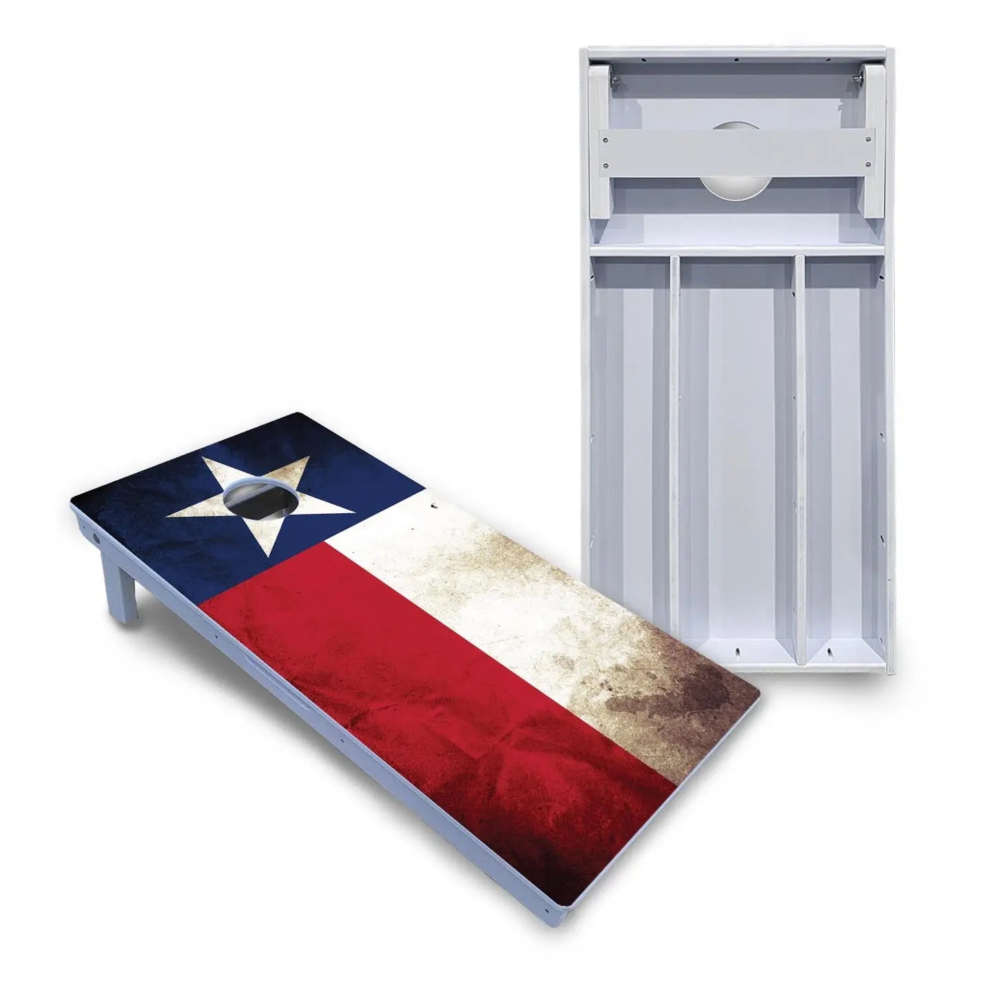 Texas Flag Cornhole Boards - All Weather Series by Cornhole Solutions, custom cornhole board main product photo