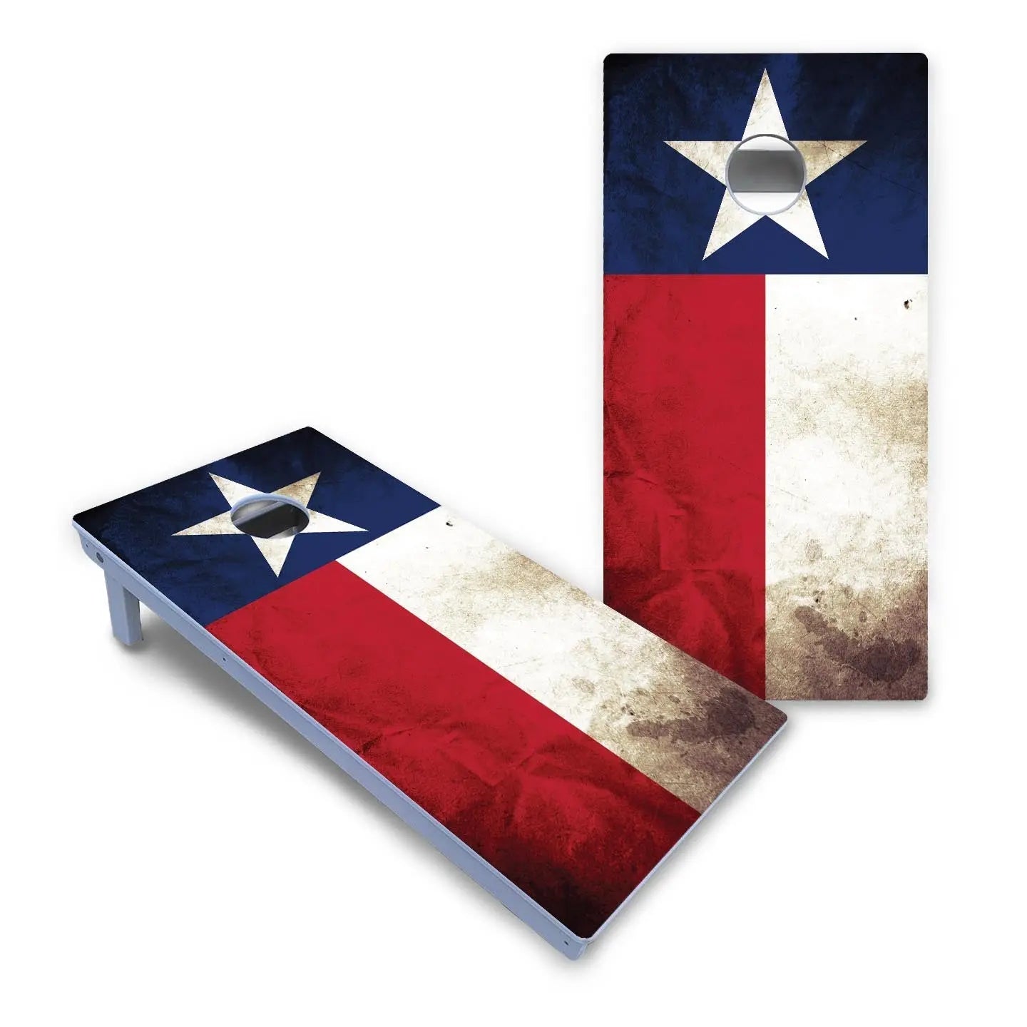 Texas Flag Cornhole Boards - All Weather Series by Cornhole Solutions, custom cornhole board detail photo 2