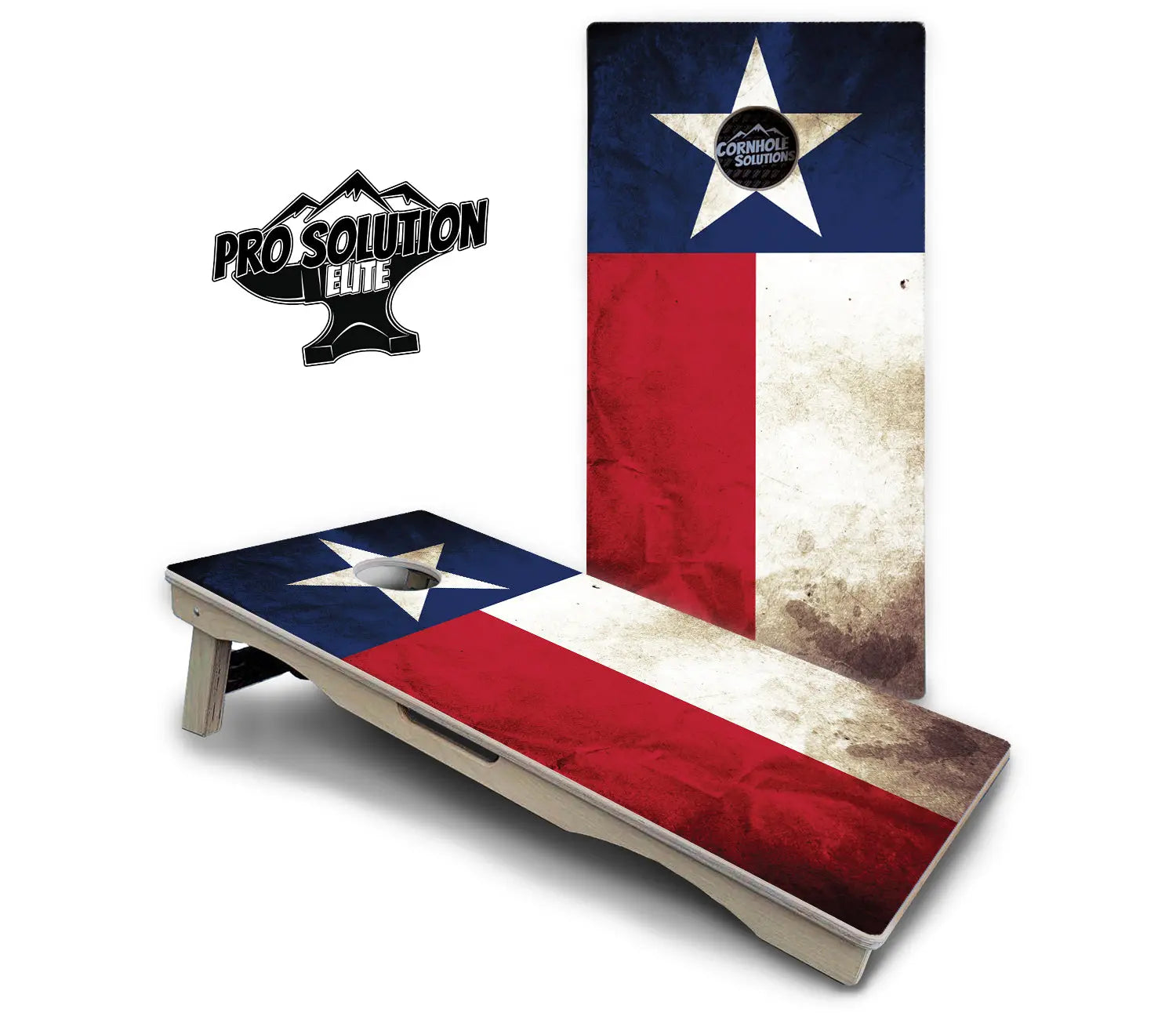 Texas Flag Cornhole Boards - Pro Solution Elite Series by Cornhole Solutions, custom cornhole board detail photo 2