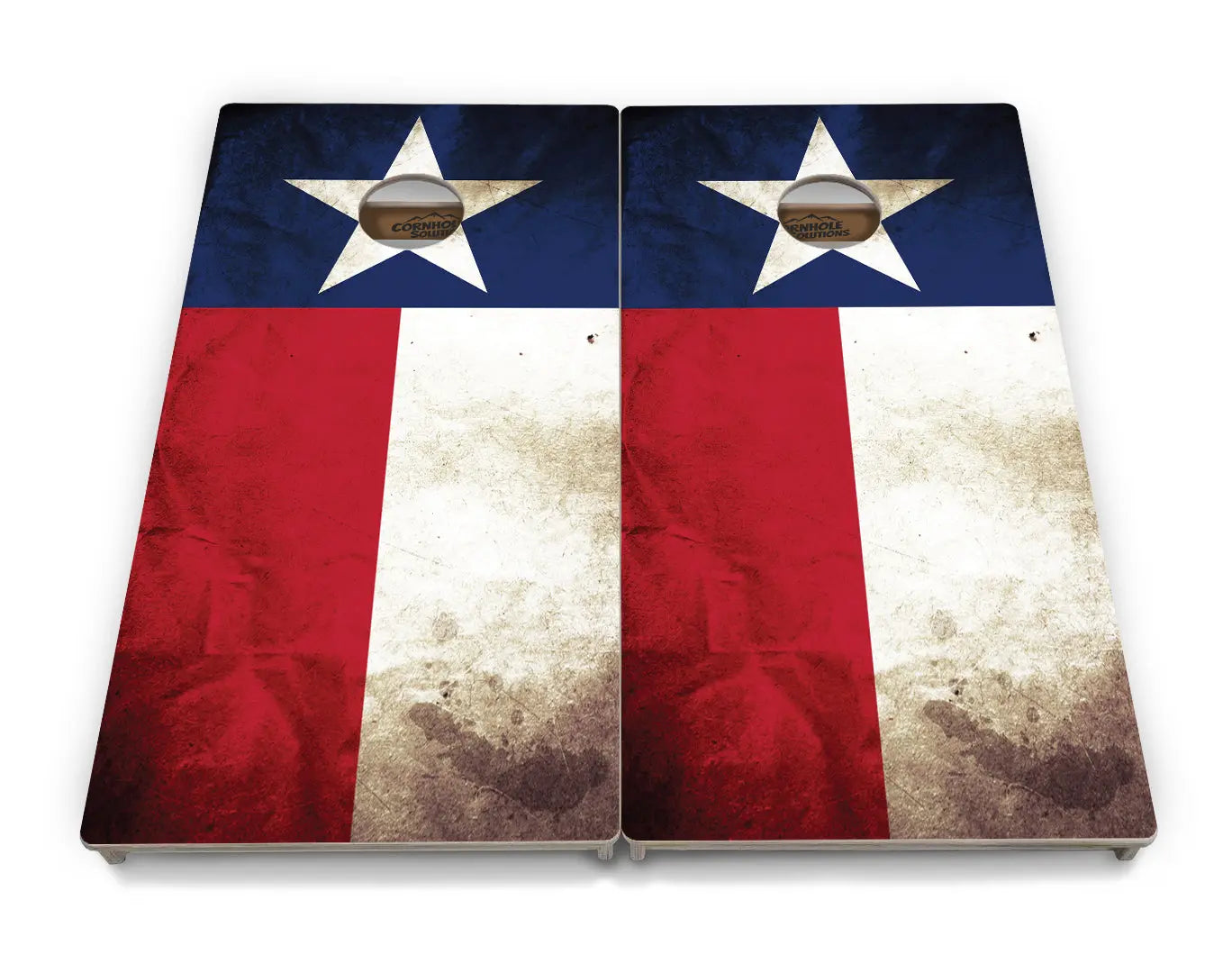 Texas Flag Cornhole Boards - Professional Tournament Series by Cornhole Solutions, custom cornhole board detail photo 2