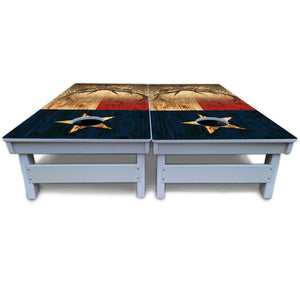 Texas Flag Deer & Fish Cornhole Boards - All Weather Series by Cornhole Solutions, custom cornhole board detail photo 6