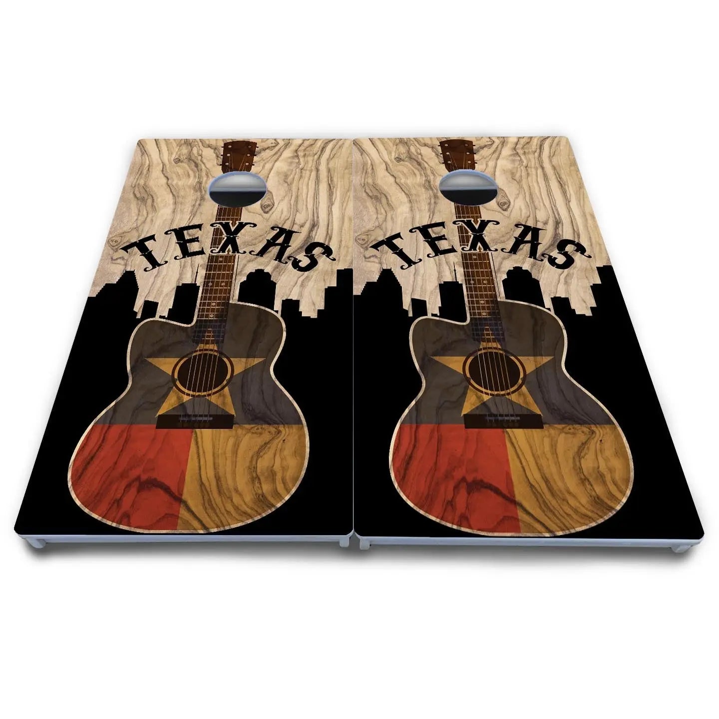 Texas Guitar Cornhole Boards - All Weather Series Cornhole Solutions