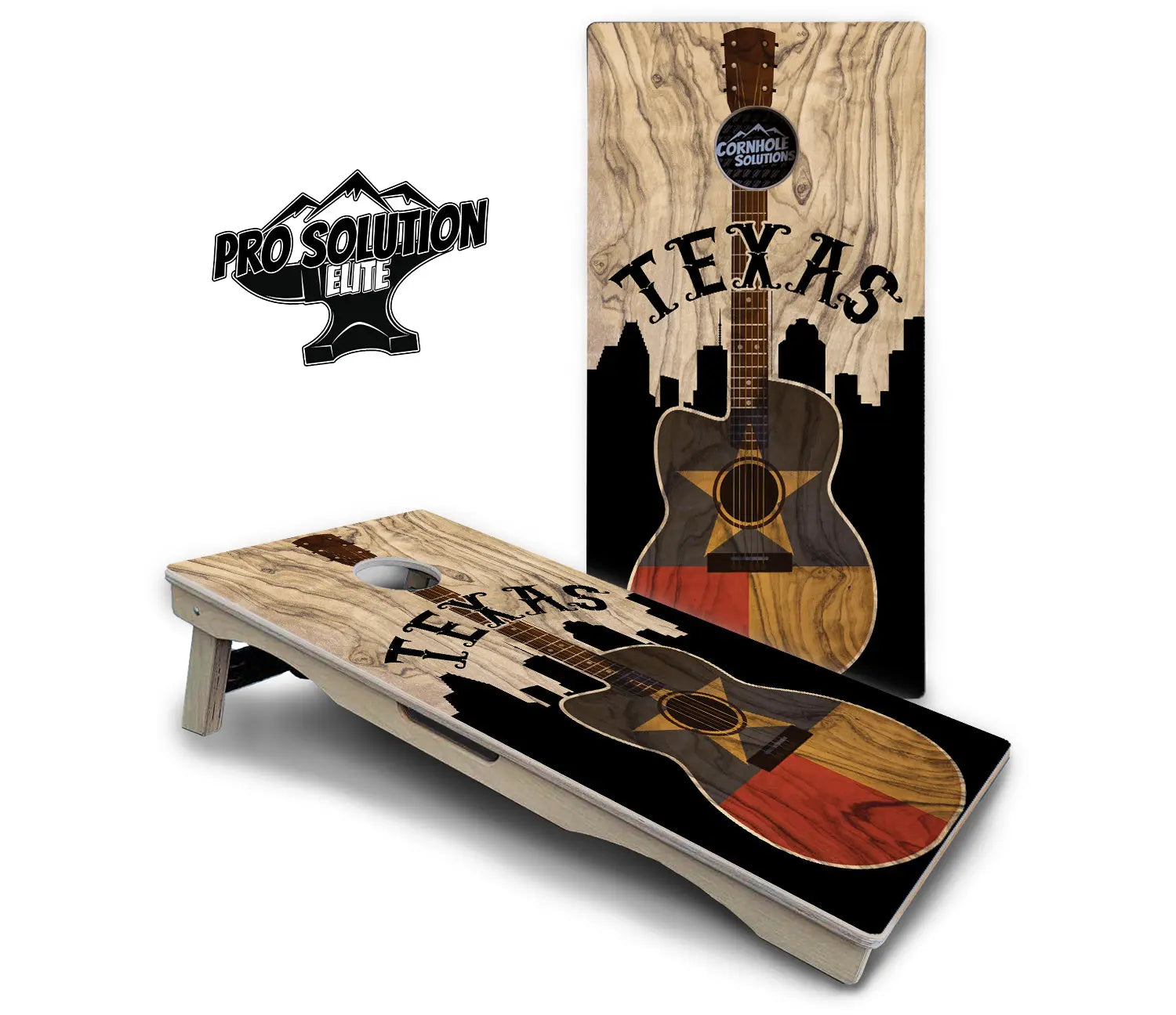 Texas Guitar Cornhole Boards - Pro Solution Elite Series Cornhole Solutions