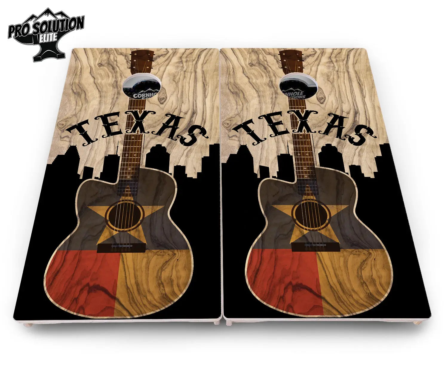 Texas Guitar Cornhole Boards - Pro Solution Elite Series Cornhole Solutions