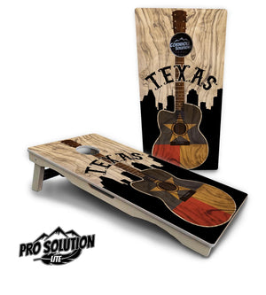 Texas Guitar Cornhole Boards - Pro Solution Lite Series Cornhole Solutions