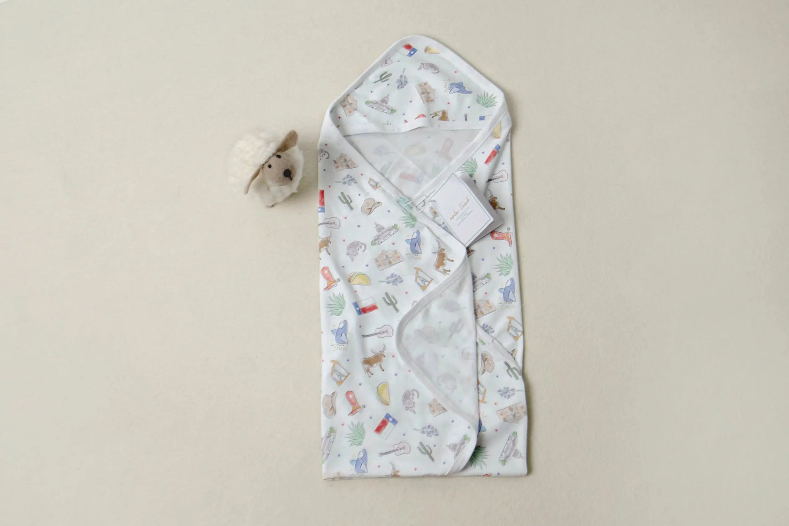 Texas Kids Organic Cotton Baby Blanket by Nola Tawk, children's boutique clothing main product photo