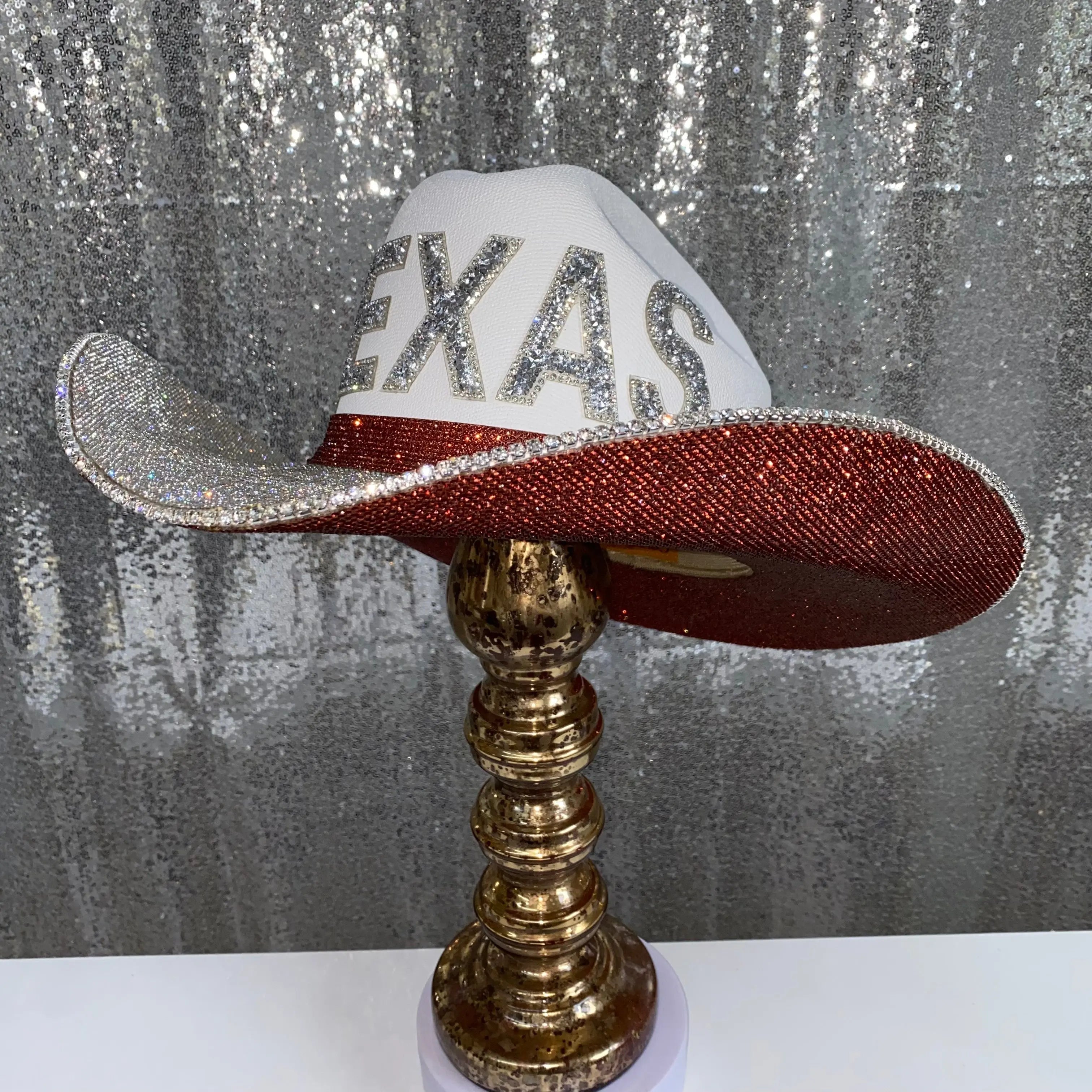 Texas Longhorns Hat by Rhinestone Cowgirl, Southern lifestyle apparel detail photo 2