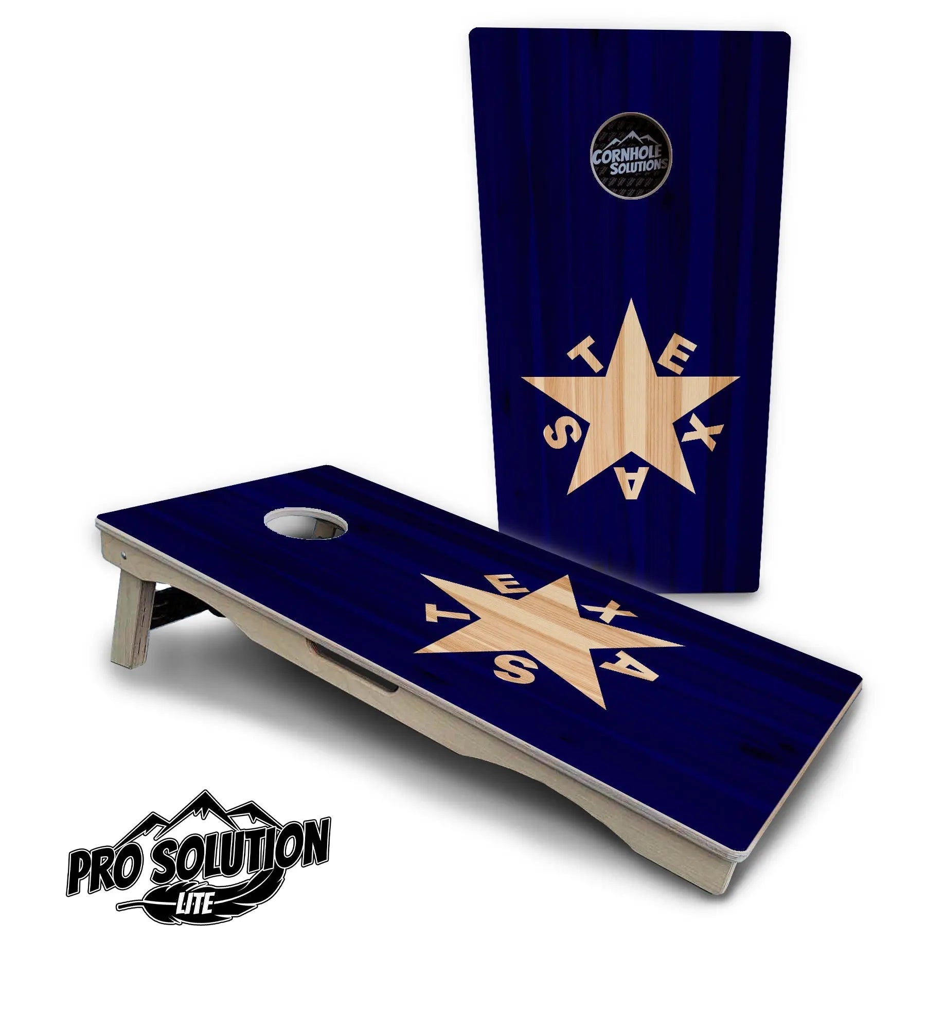 Texas Star Cornhole Boards - Pro Solution Lite Series by Cornhole Solutions, custom cornhole board detail photo 2