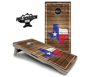 Texas Wood Panel Cornhole Boards - Pro Solution Elite Series Cornhole Solutions
