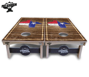 Texas Wood Panel Cornhole Boards - Pro Solution Elite Series Cornhole Solutions