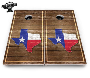 Texas Wood Panel Cornhole Boards - Pro Solution Elite Series Cornhole Solutions