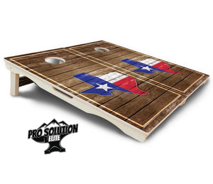 Texas Wood Panel Cornhole Boards - Pro Solution Elite Series Cornhole Solutions