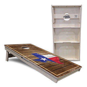 Texas Wood Panel Cornhole Boards - Professional Tournament Series by Cornhole Solutions, custom cornhole board detail photo 5