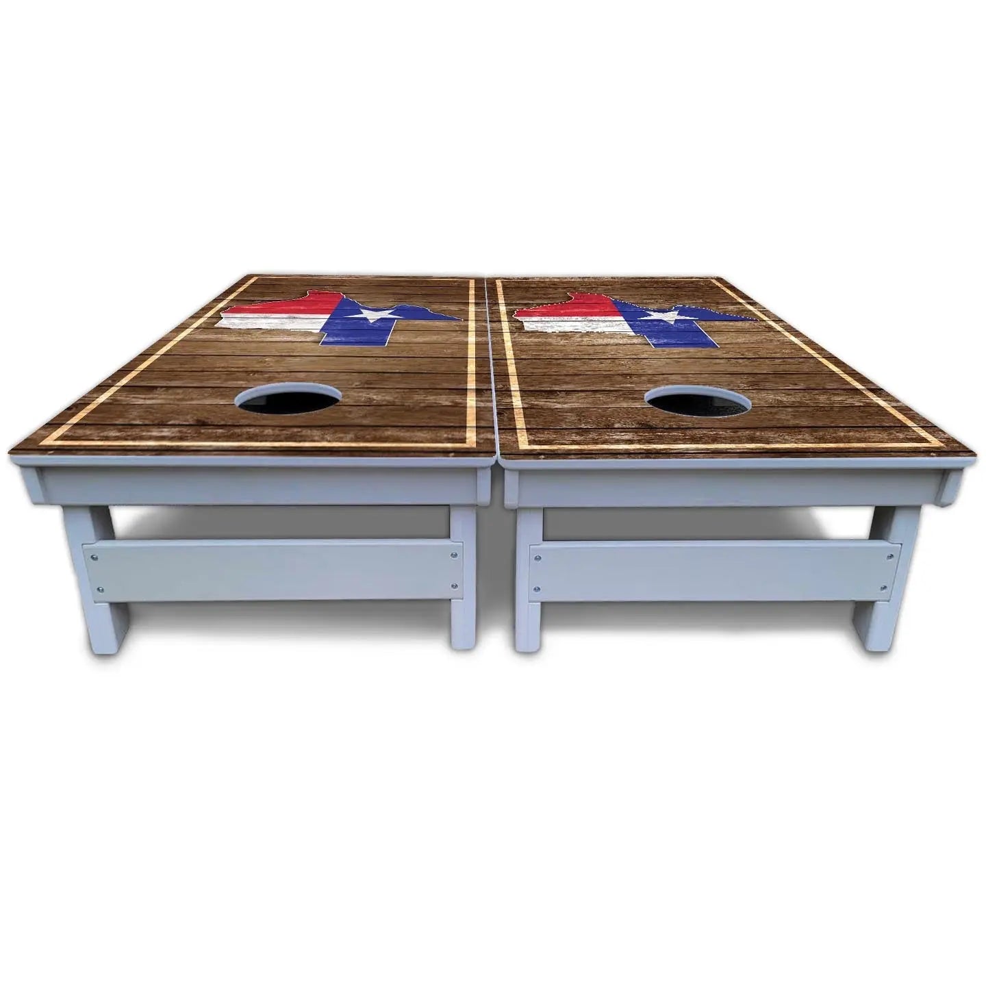 Texas Wood Slats Cornhole Boards - All Weather Series Cornhole Solutions