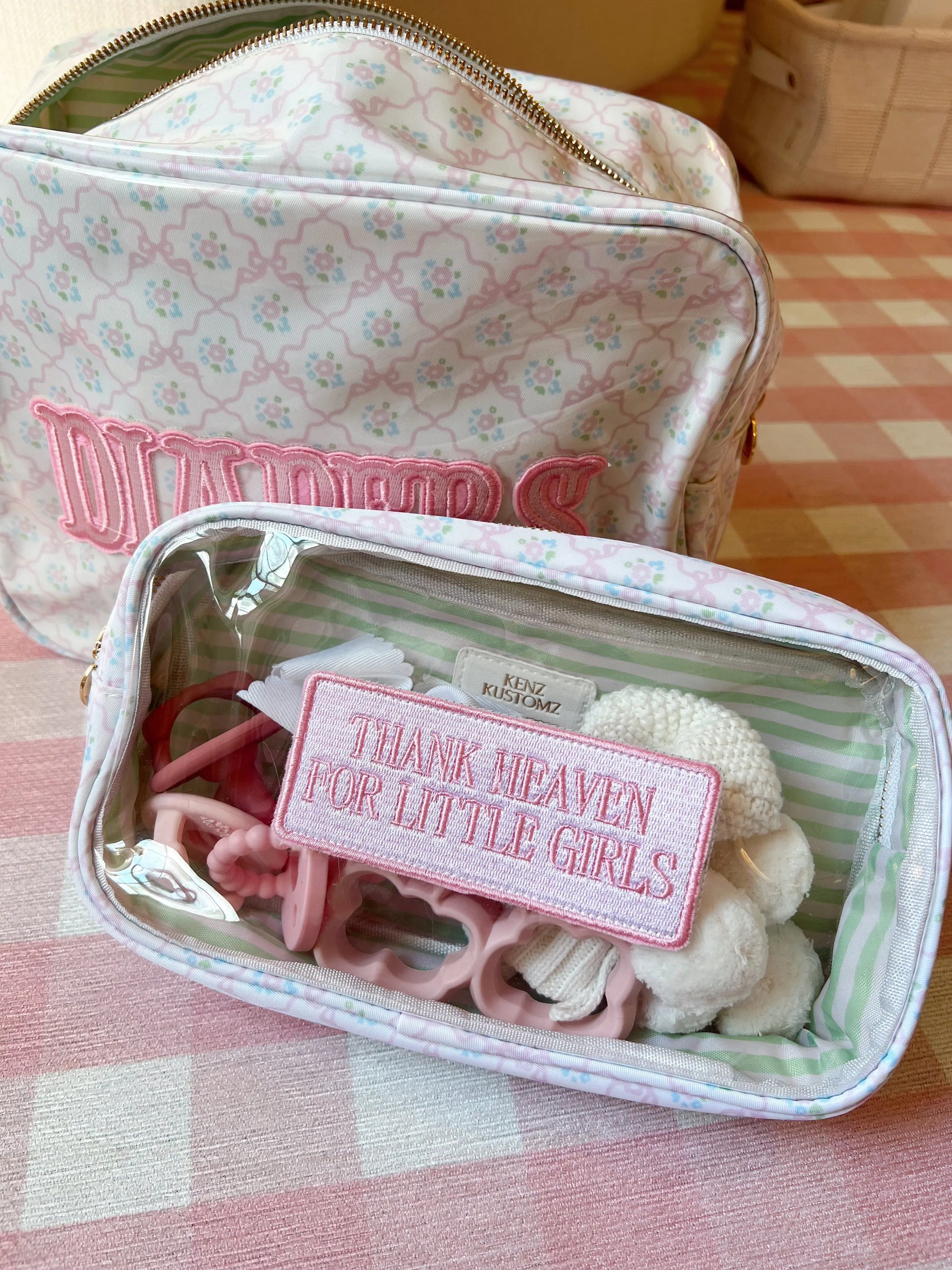 Thank Heaven - Medium Clear Bag by KenzKustomz, handmade leather goods detail photo 2