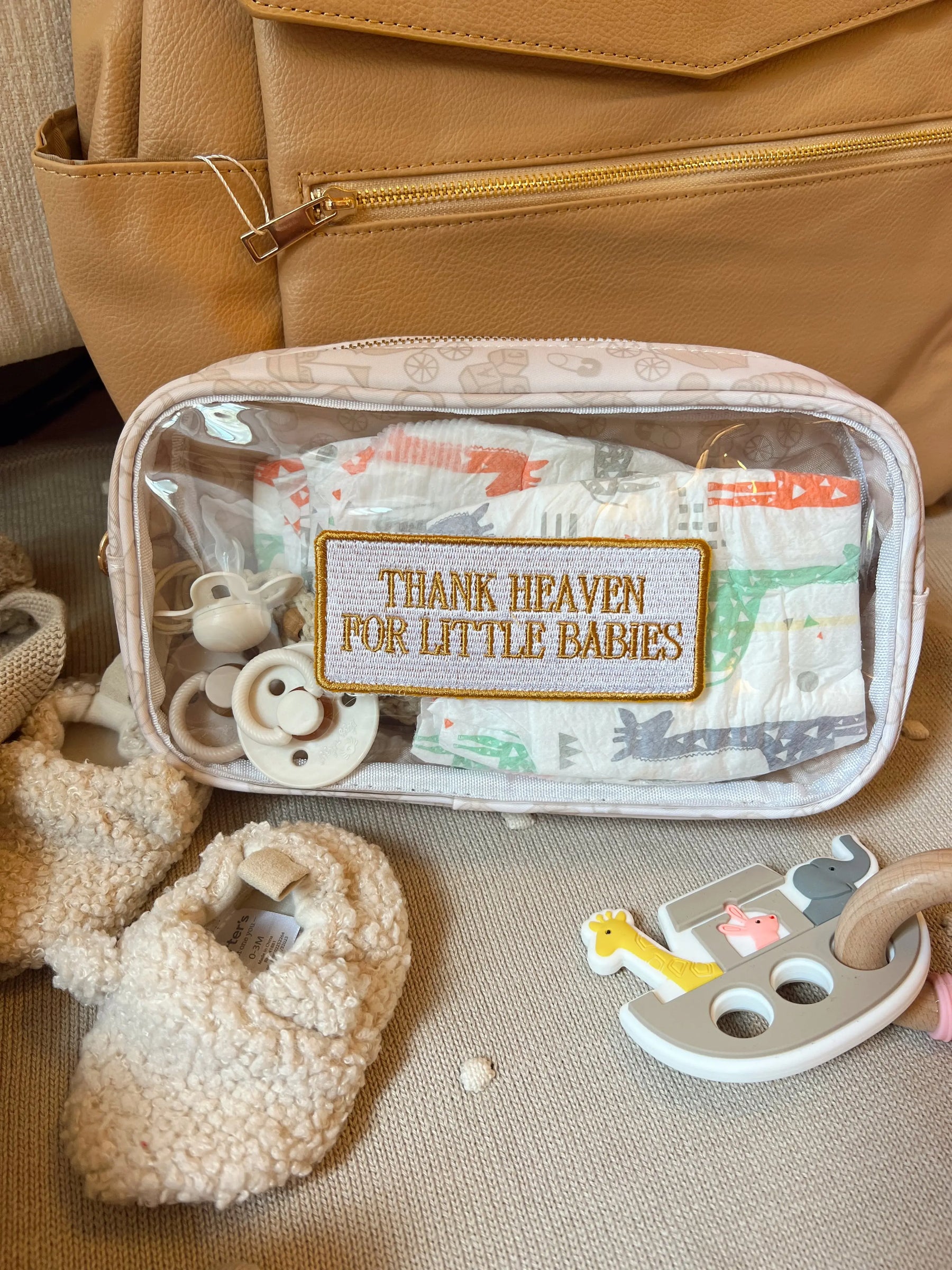 Thank Heaven - Medium Clear Bag by KenzKustomz, handmade leather goods detail photo 4