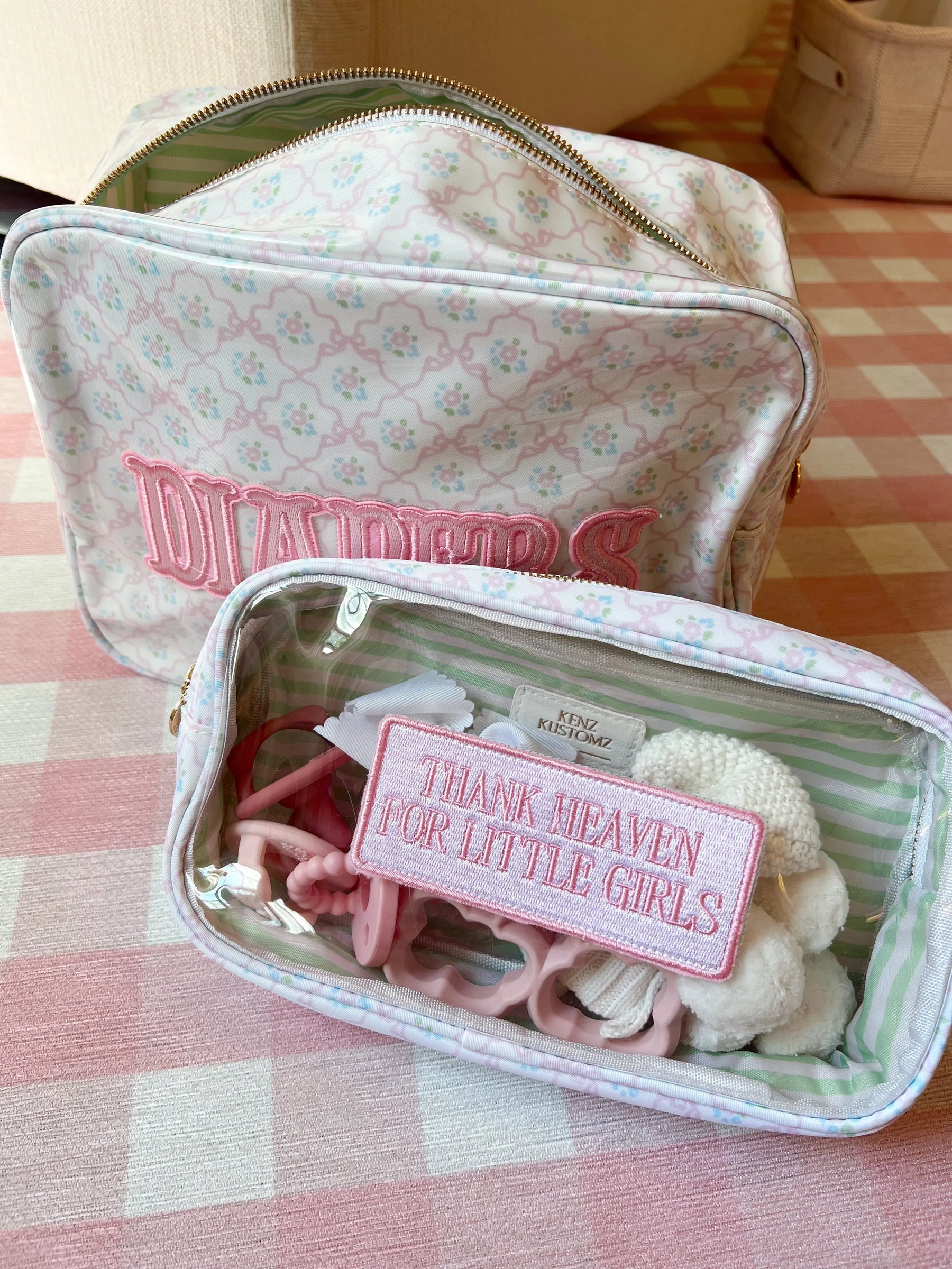 Thank Heaven - Medium Clear Bag by KenzKustomz, handmade leather goods detail photo 6