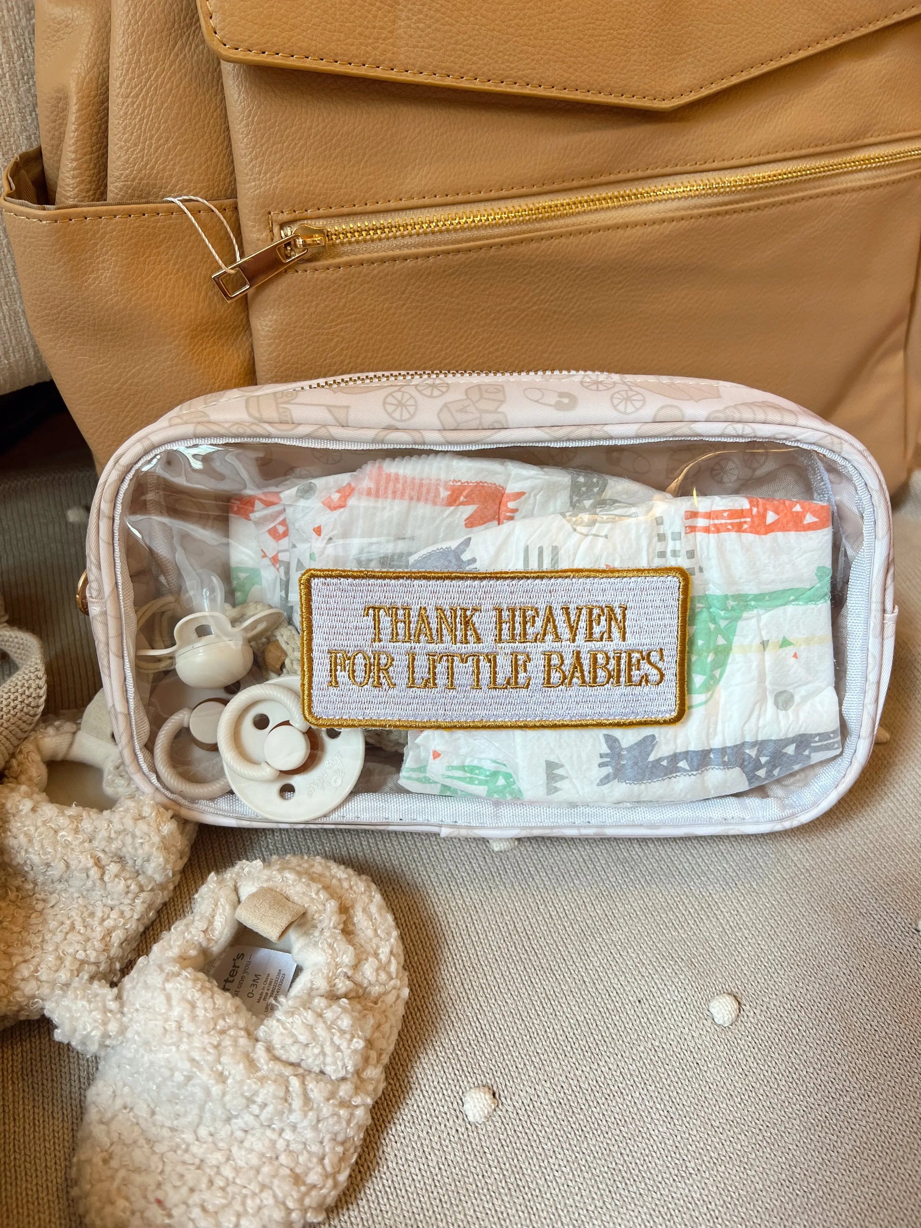 Thank Heaven - Medium Clear Bag by KenzKustomz, handmade leather goods detail photo 14