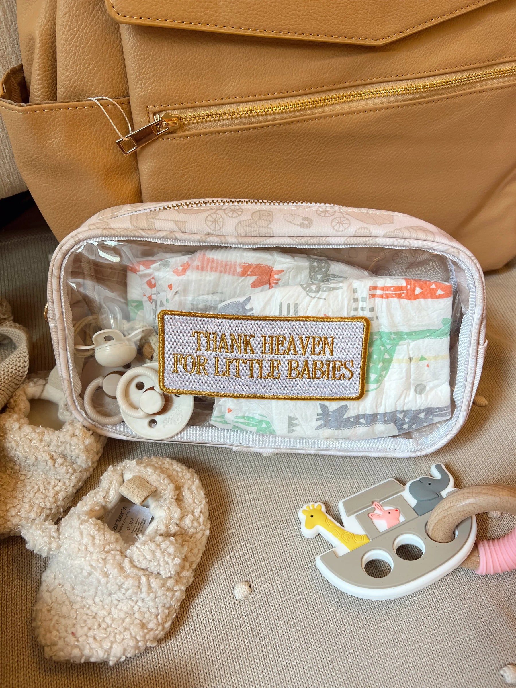 Thank Heaven - Medium Clear Bag by KenzKustomz, handmade leather goods detail photo 15