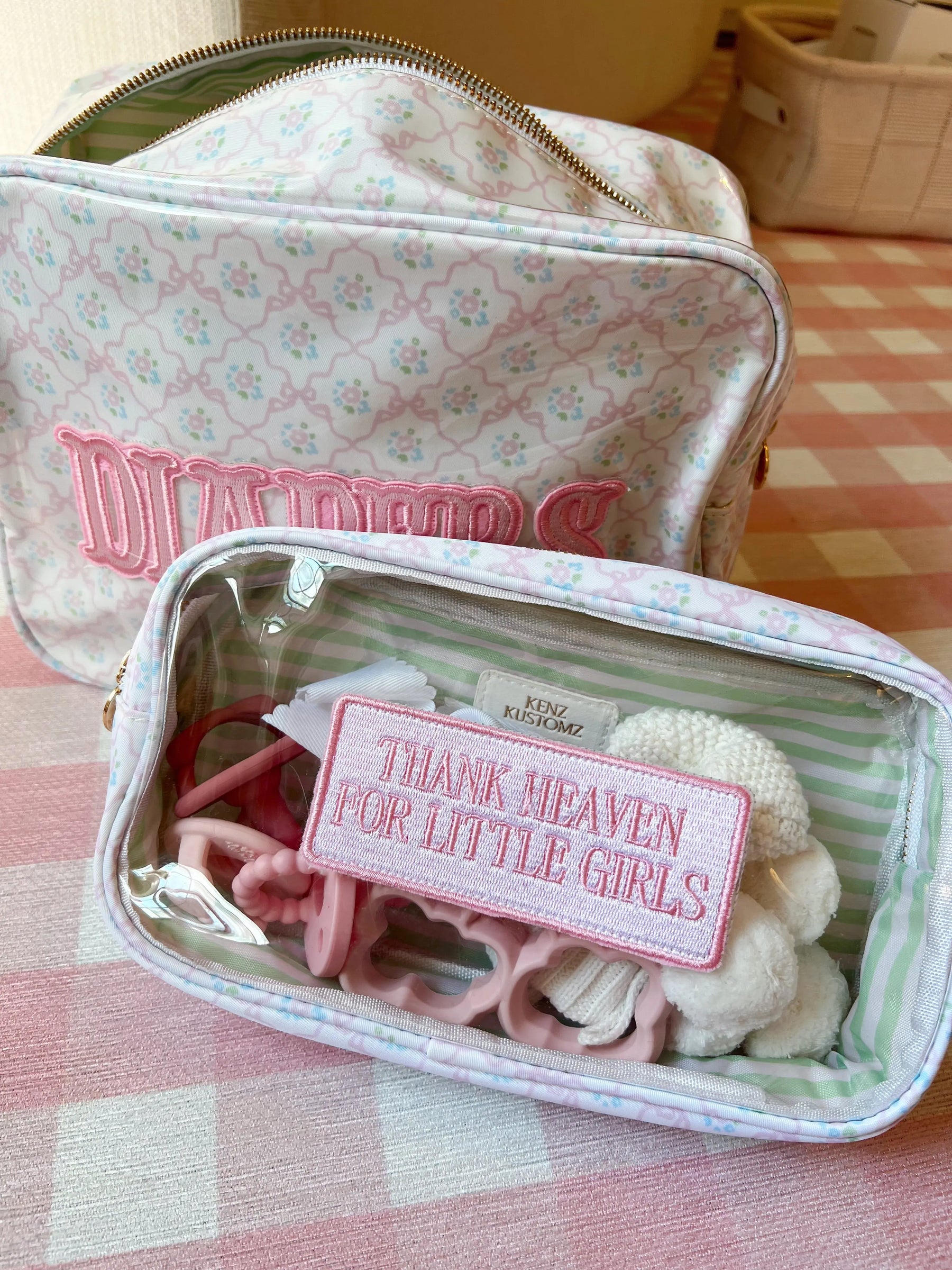 Thank Heaven - Medium Clear Bag by KenzKustomz, handmade leather goods detail photo 16