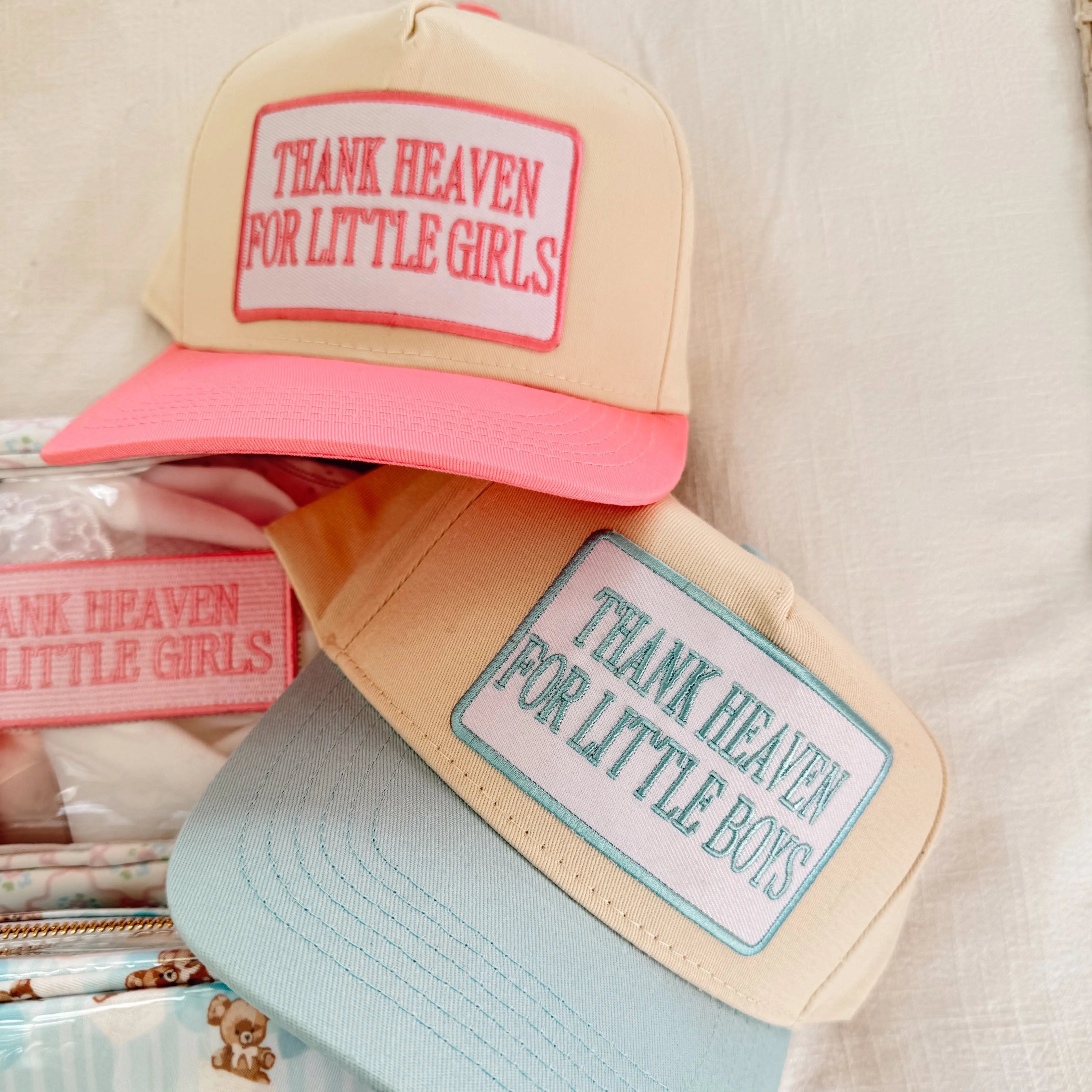 Thank Heaven - Vintage Trucker Hat by KenzKustomz, Southern lifestyle apparel main product photo