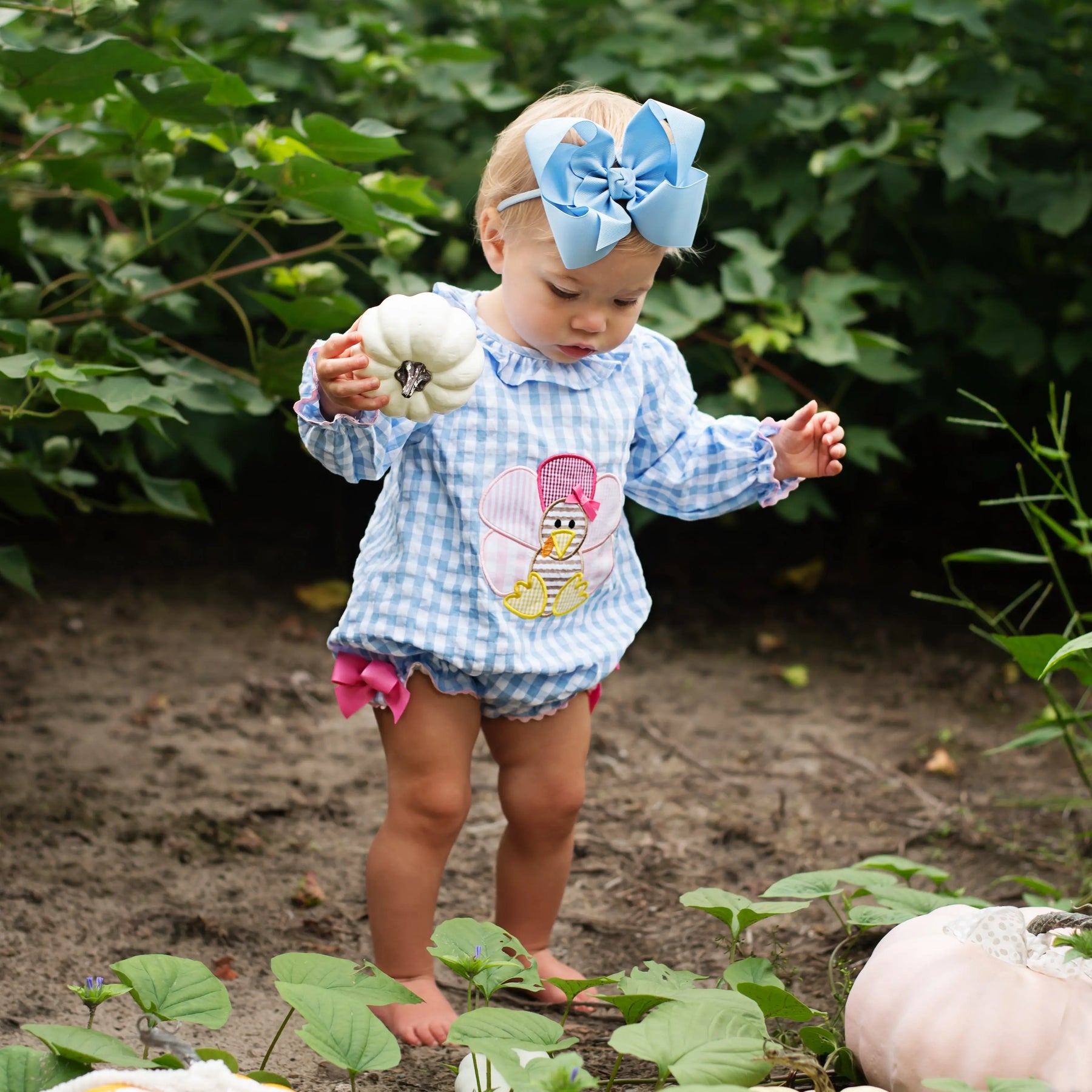 Thanksgiving Turkey Bubble by Seven Lantern Lane, children's boutique clothing detail photo 6
