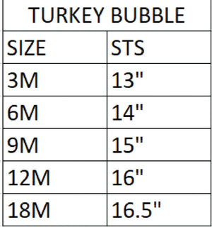 Thanksgiving Turkey Bubble by Seven Lantern Lane, children's boutique clothing detail photo 11