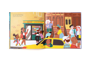 The Amazing Adventures of Aya & Pete in New York! (Hardcover) by Nola Tawk, original artwork detail photo 2