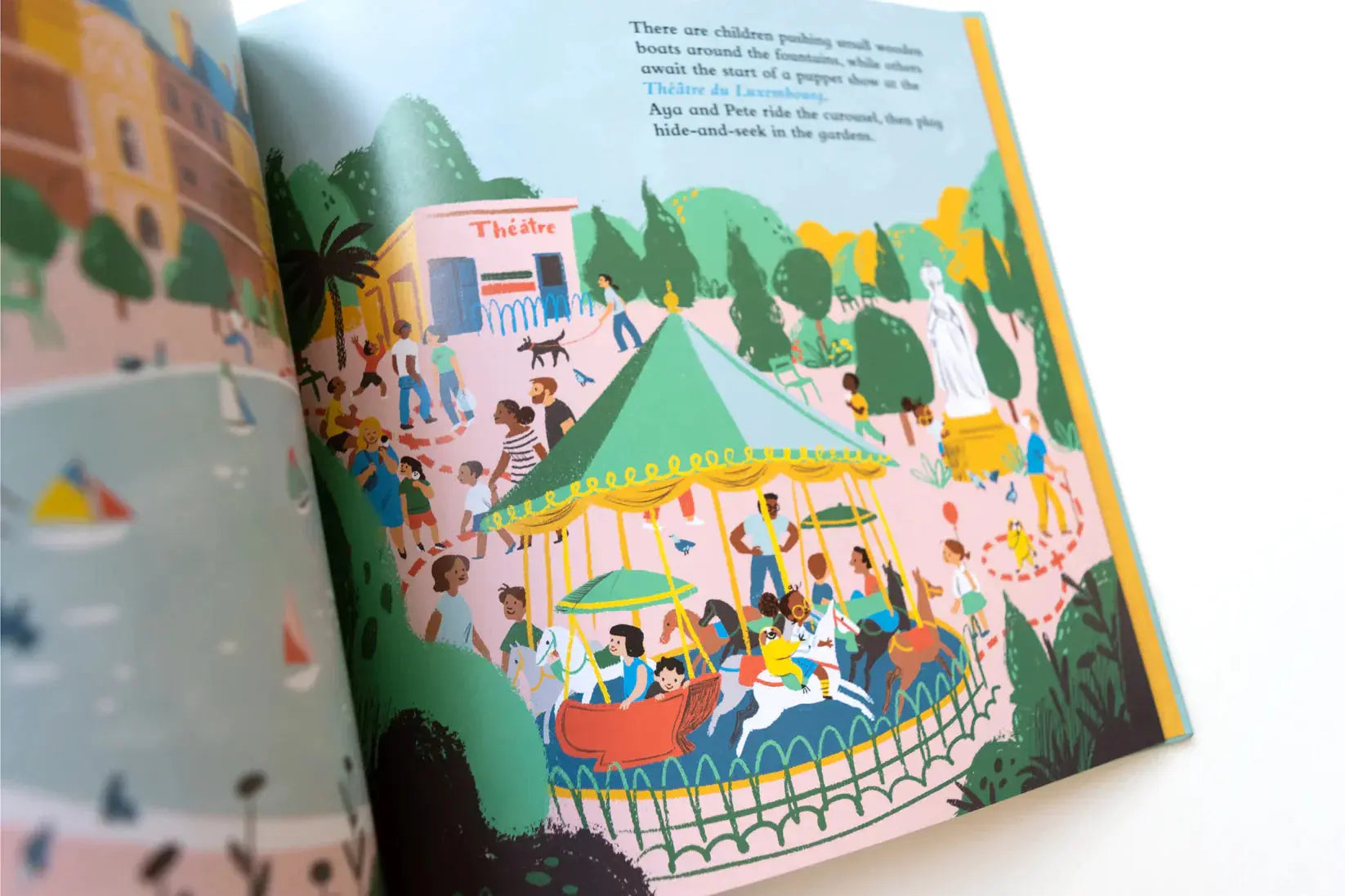 The Amazing Adventures of Aya & Pete in Paris! (Hardcover) by Nola Tawk, original artwork detail photo 2