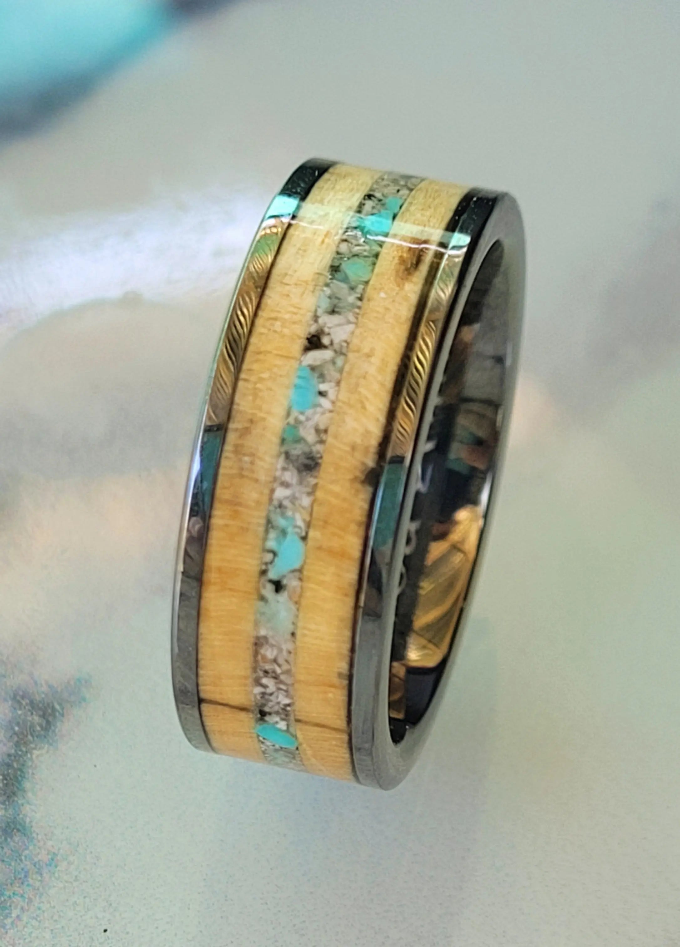 The Forever and A Day Memorial Ring by Cotton Street Art Company, handmade jewelry detail photo 2