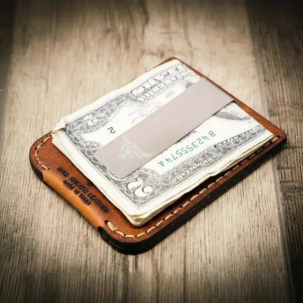 Keller Money Clip shown from an angled view