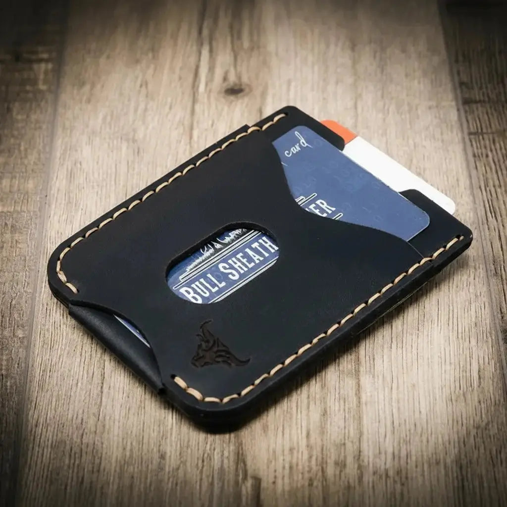 Slim front-pocket Keller Money Clip by Bull Sheath Leather