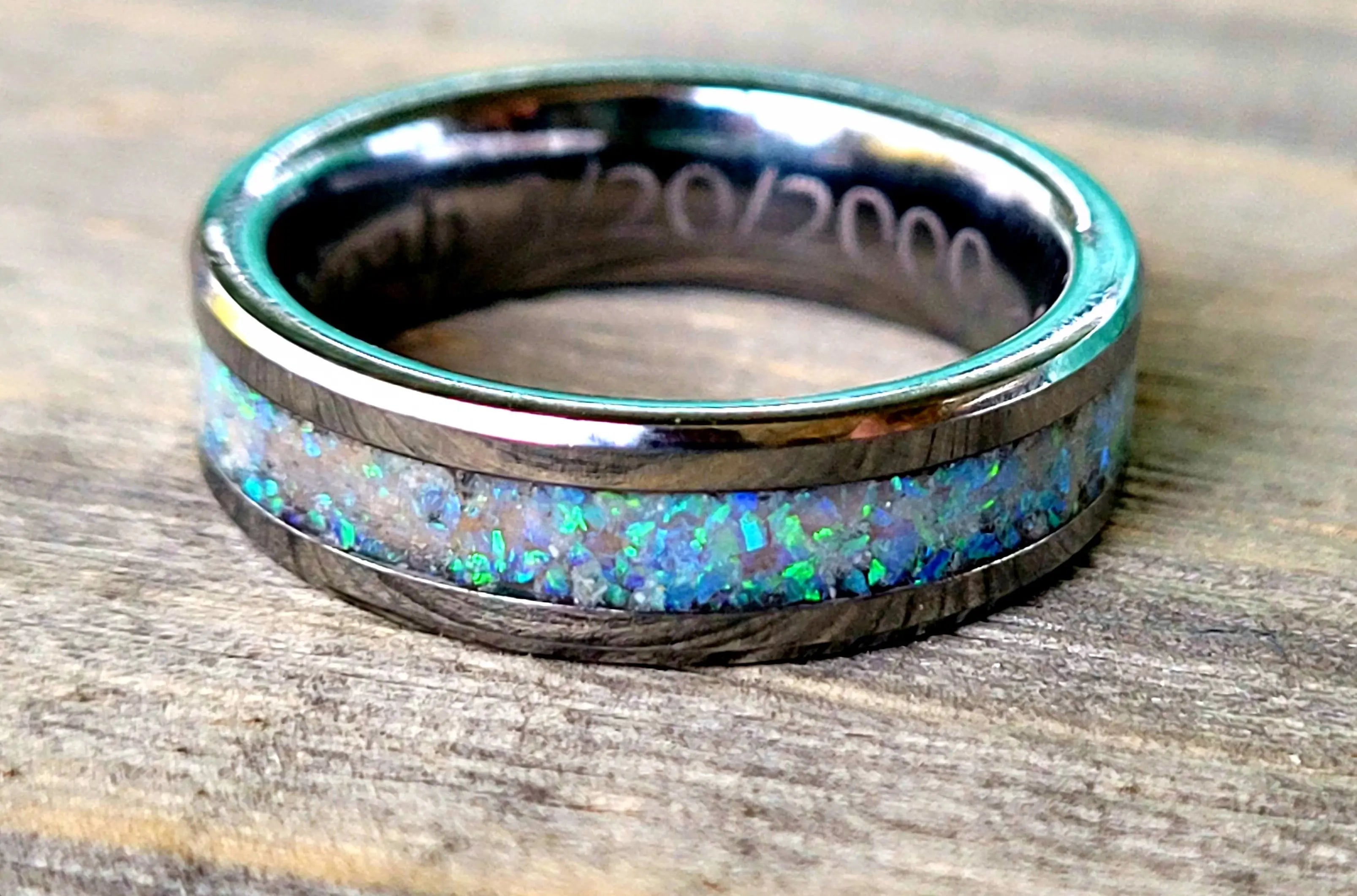 The Little Boy Blue Memorial Ring by Cotton Street Art Company, handmade jewelry detail photo 2