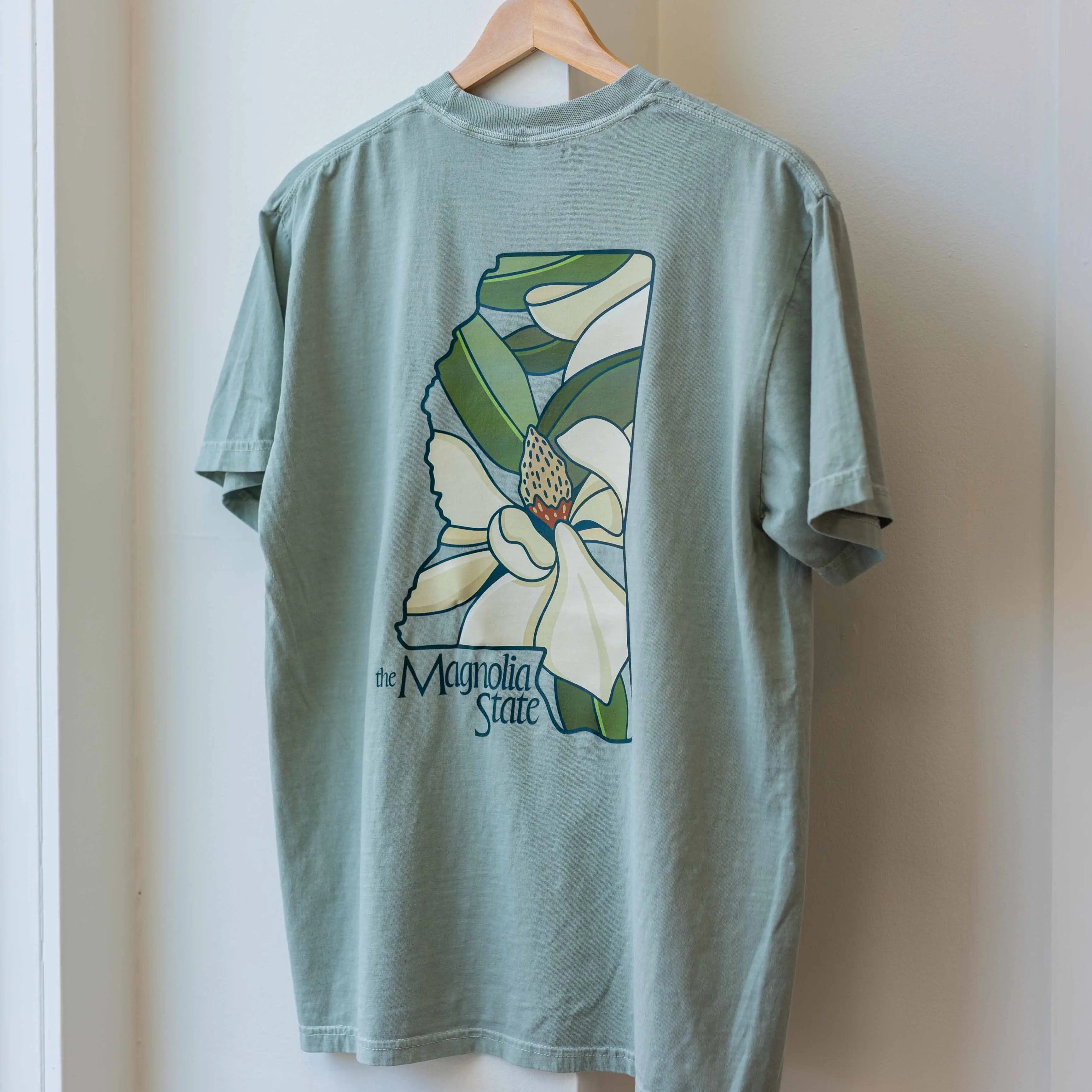 The Magnolia State Tee by Crooked Letter, Southern lifestyle apparel main product photo
