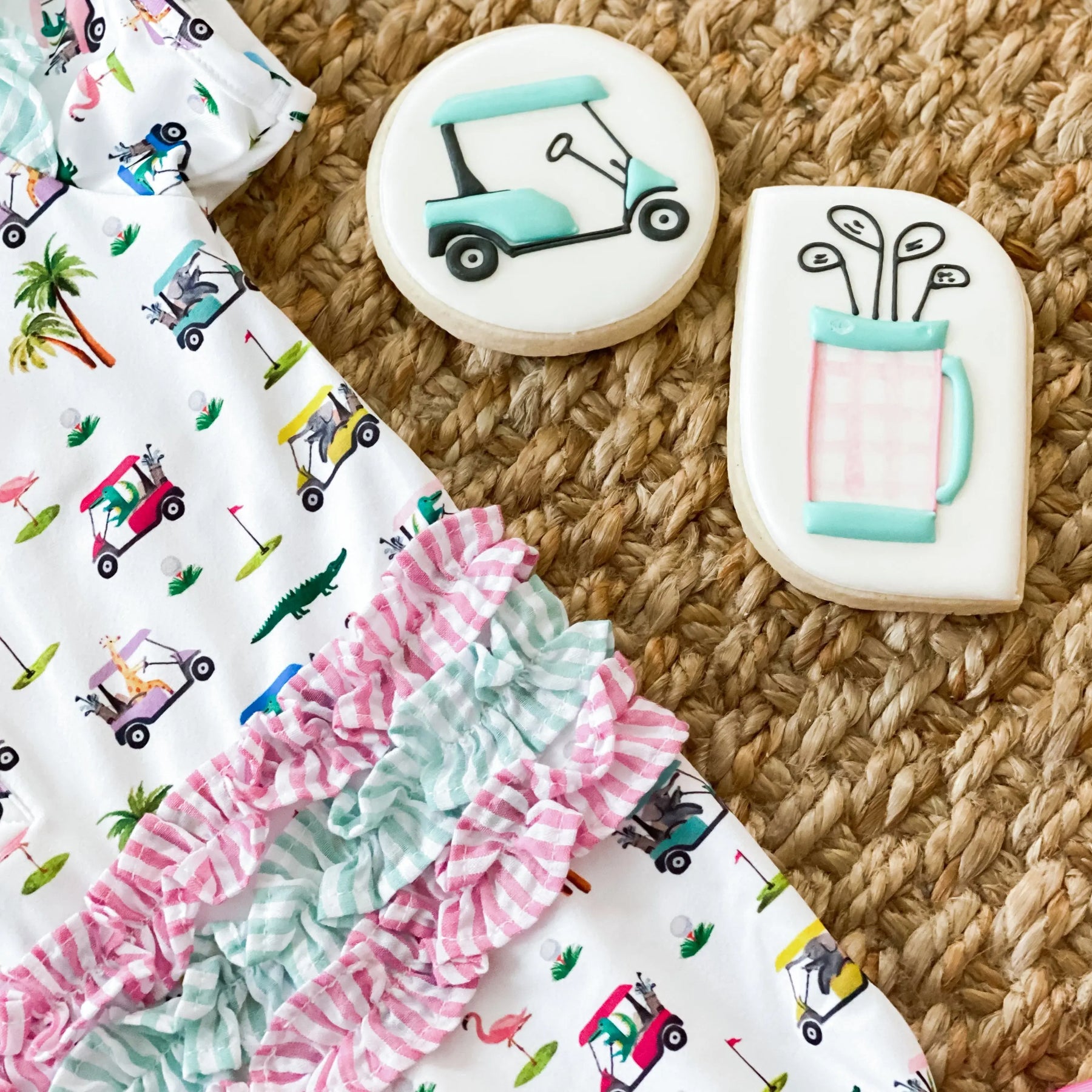The Palms Girls Golf Romper Seven Lantern Lane