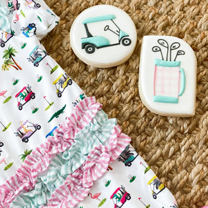 The Palms Girls Golf Romper Seven Lantern Lane