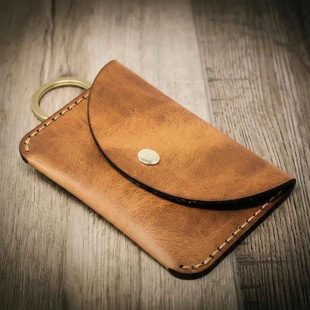 The Richmond by Bull Sheath Leather, handmade leather goods detail photo 2