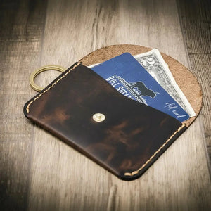 The Richmond wallet opened flat to display its interior layout