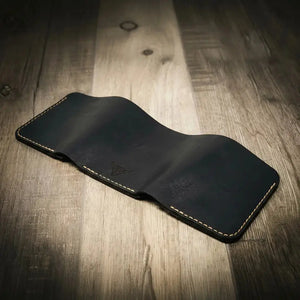 Trinity Trifold Wallet open view showing three storage panels